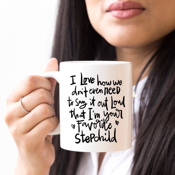 11oz Ceramic Mug - Stepmom Gift - Stepdad Mug - | Magenta Shadow