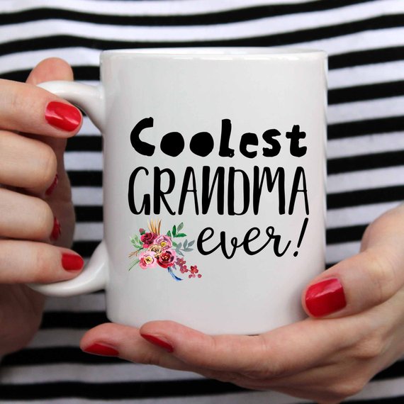 Grandma Mug, Mom From Daughter, Mother's Day, | Magenta Shadow