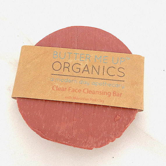 Organic Facial Bar / Organic Face Soap / Rose Clay | White Smokey