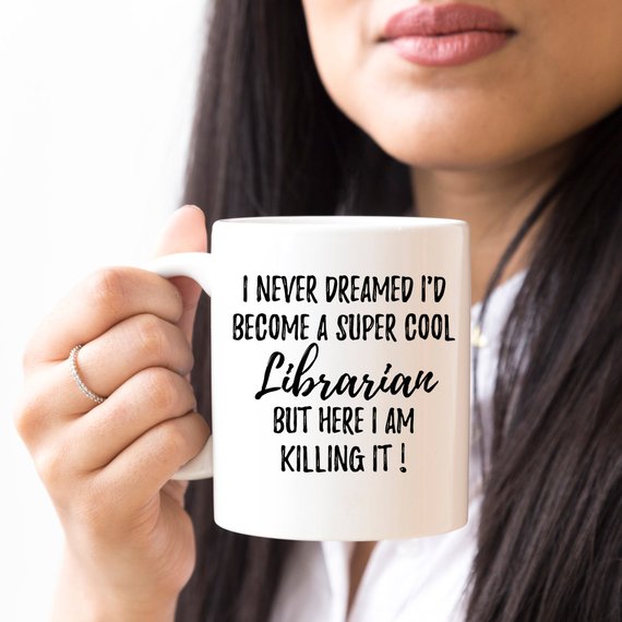 Librarian Mug, Librarian Gift, Gift For Librarian, | Magenta Shadow