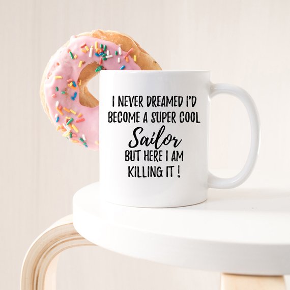 Sailor Gift, Sailor Mug, Gift For Sailor, Sailing | Magenta Shadow