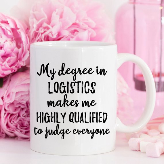 Logistics Gift, Logistics Mug, Logistics Degree, | Magenta Shadow