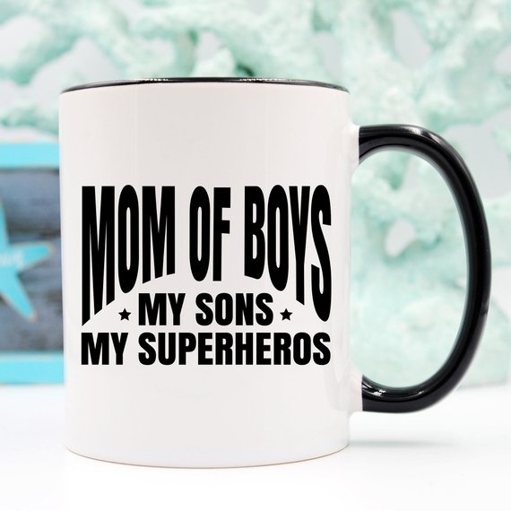 Mom Of Boys Coffee Mug, My Sons, My Superheroes