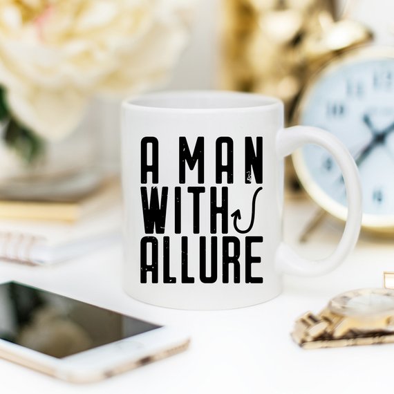 Fishing Coffee Mug For Dad - A Man With Allure | Magenta Shadow