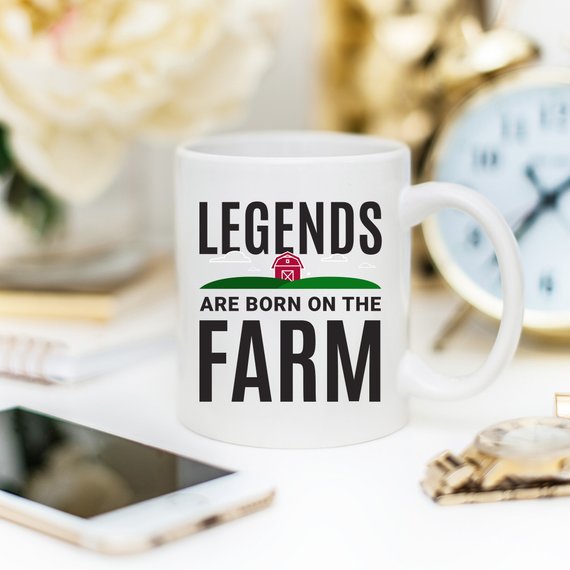 Farmer Mug, Legends Are Born On The Farm, Farmer