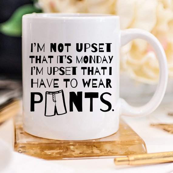 Funny Coffee Mug Gifts - I'm Not Upset That It's | Magenta Shadow