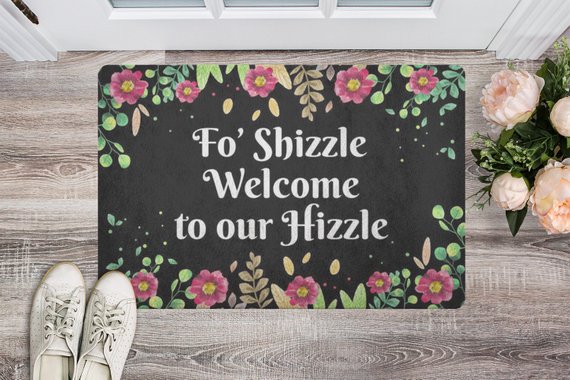 Doormat Door mat Welcome Mat Housewarming Gift Fo'