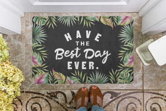 Floral Doormat Tropical Door mat Welcome Mat