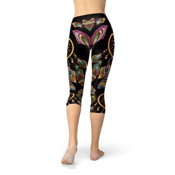 Womens Dreamcatcher Capri Leggings