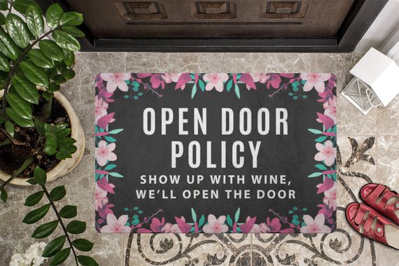 Floral Doormat Tropical Door mat Welcome Mat