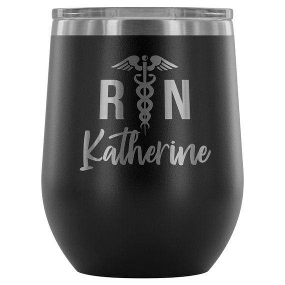 Nurse Tumbler RN Registered Nurse Gifts | Magenta Shadow