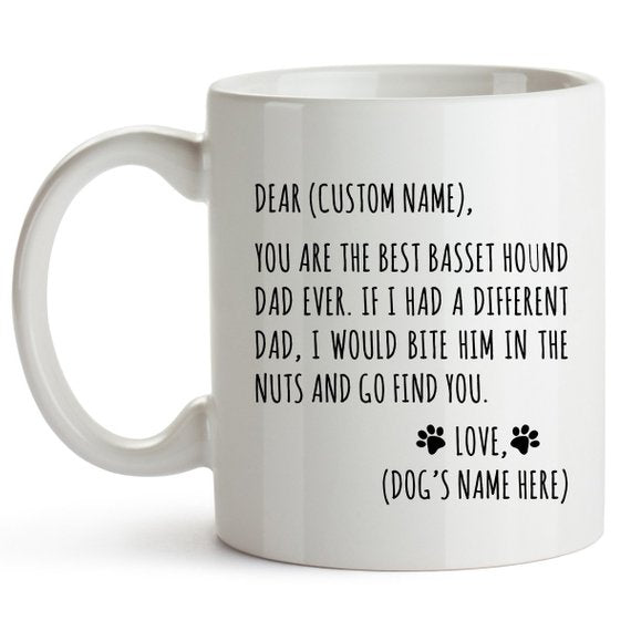 Basset Hound Gifts for Basset Hound Dad Basset | Magenta Shadow