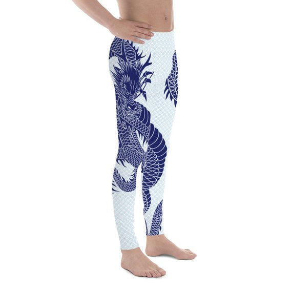 Men's Leggings - Dragon Leggings with Scales