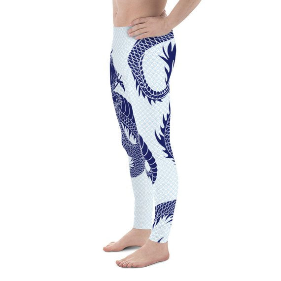 Men's Leggings - Dragon Leggings with Scales