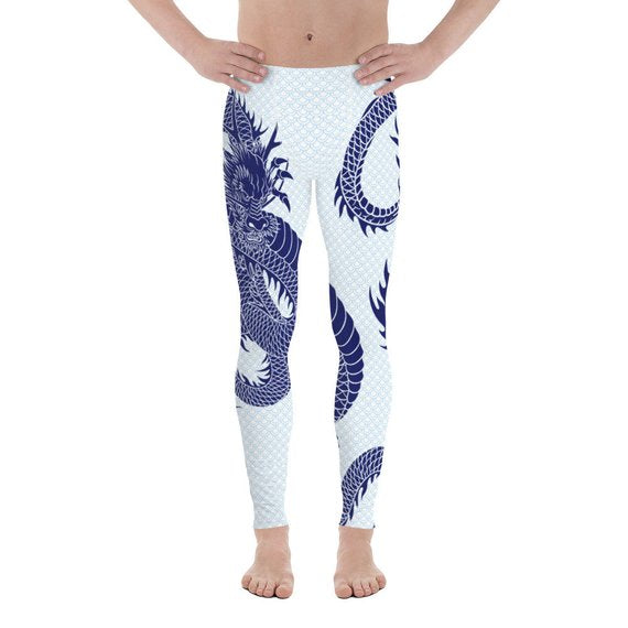 Men's Leggings - Dragon Leggings with Scales