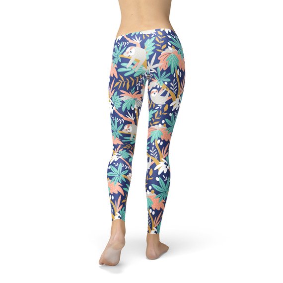 Womens Sloth Leggings - Zomdo Marketplace | Zomdo.com