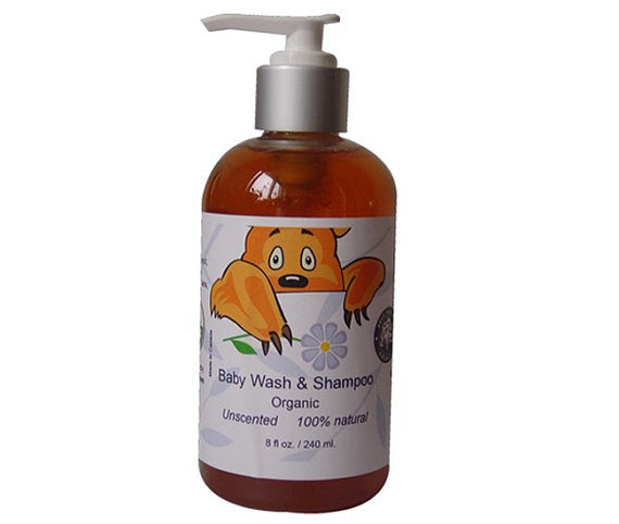 Organic Baby wash and shampoo for sensitive skin, | Yellow Poppy