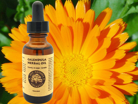 Calendula Herbal Oil. Most beneficial for dry skin | Yellow Poppy