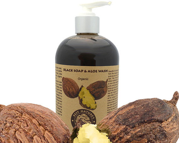 Organic Black Soap & Aloe Wash 8oz/240ml | Yellow Poppy