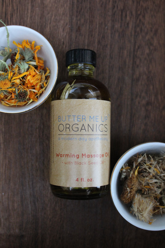 Organic Warming Massage Oil Muscle Ache Reliever