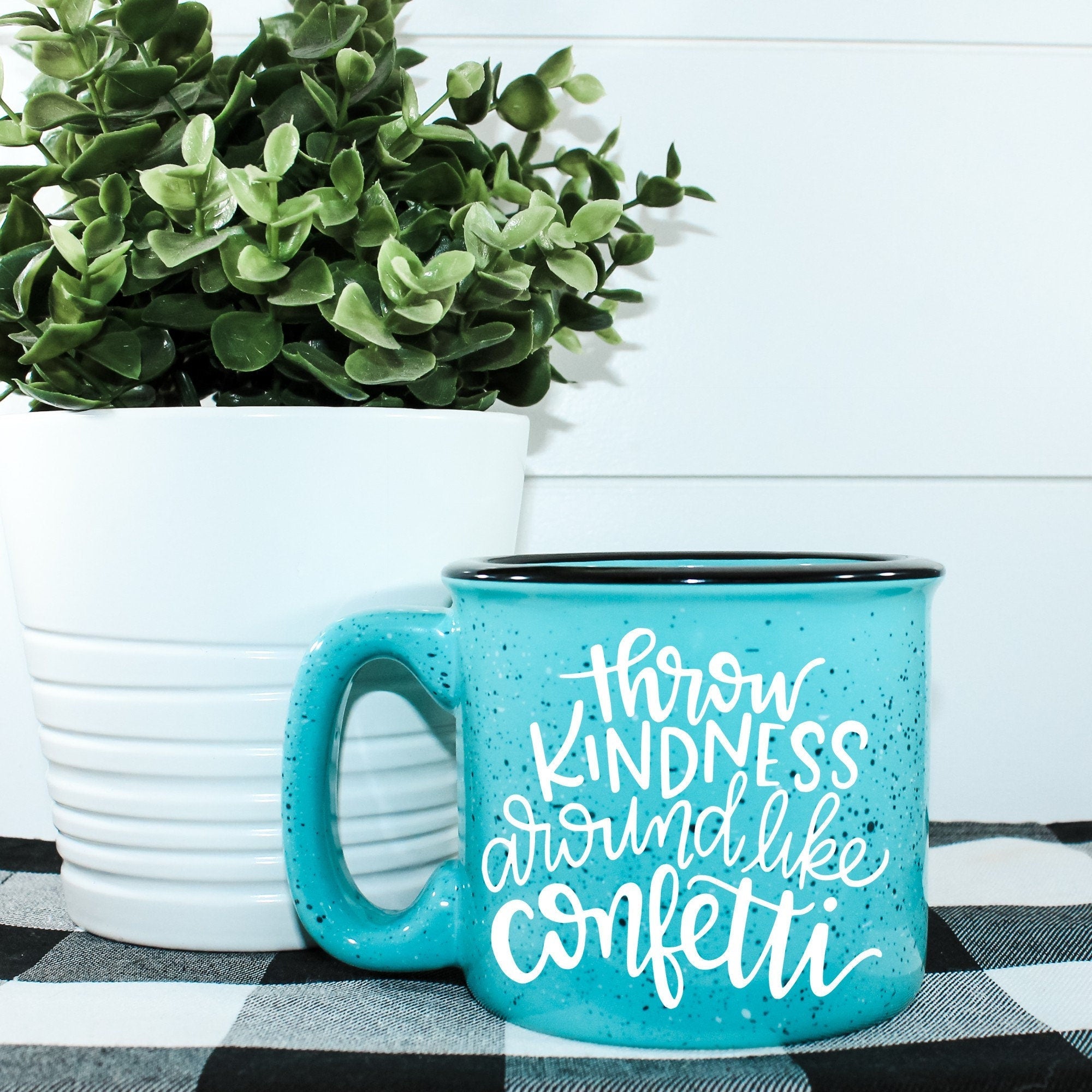 Throw Kindness Around Like Confetti Campfire Mug | Byzantium Baobab