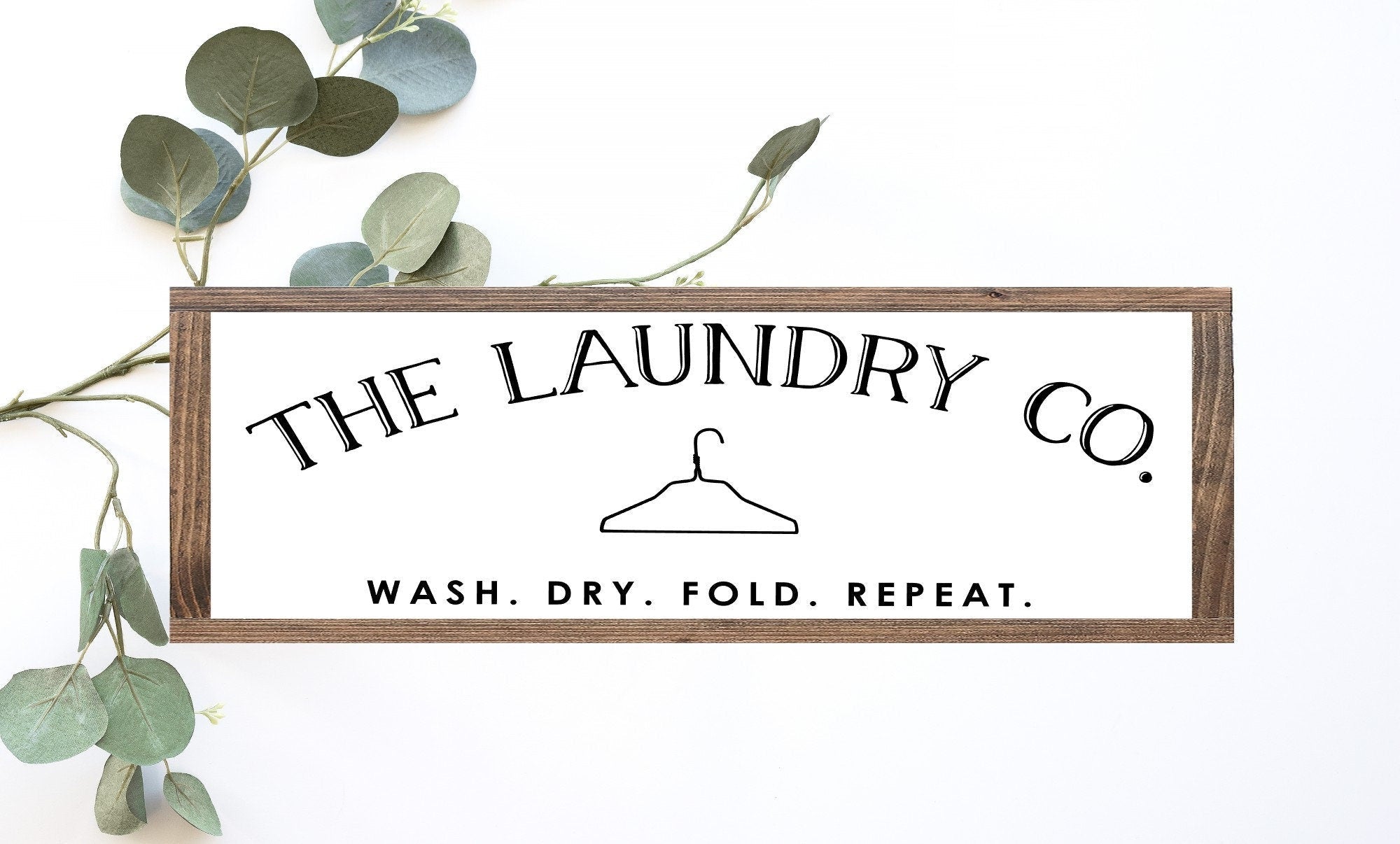 The Laundry Co. Wood Sign | Byzantium Baobab