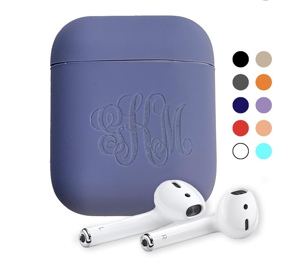 Personalized Colorful Silicone AirPods 1 & 2 Cases | Engraving |