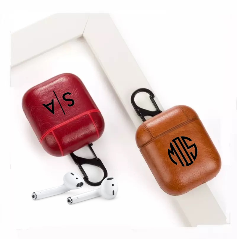 Classy Hook Series Leather Apple AirPods 1 & 2 Case Handmade