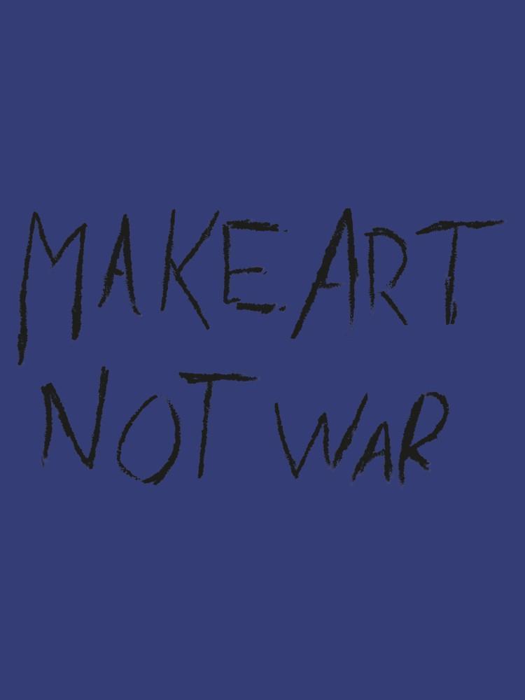 Make Art Not War HOODIE BLUE - Zomdo Marketplace | Zomdo.com