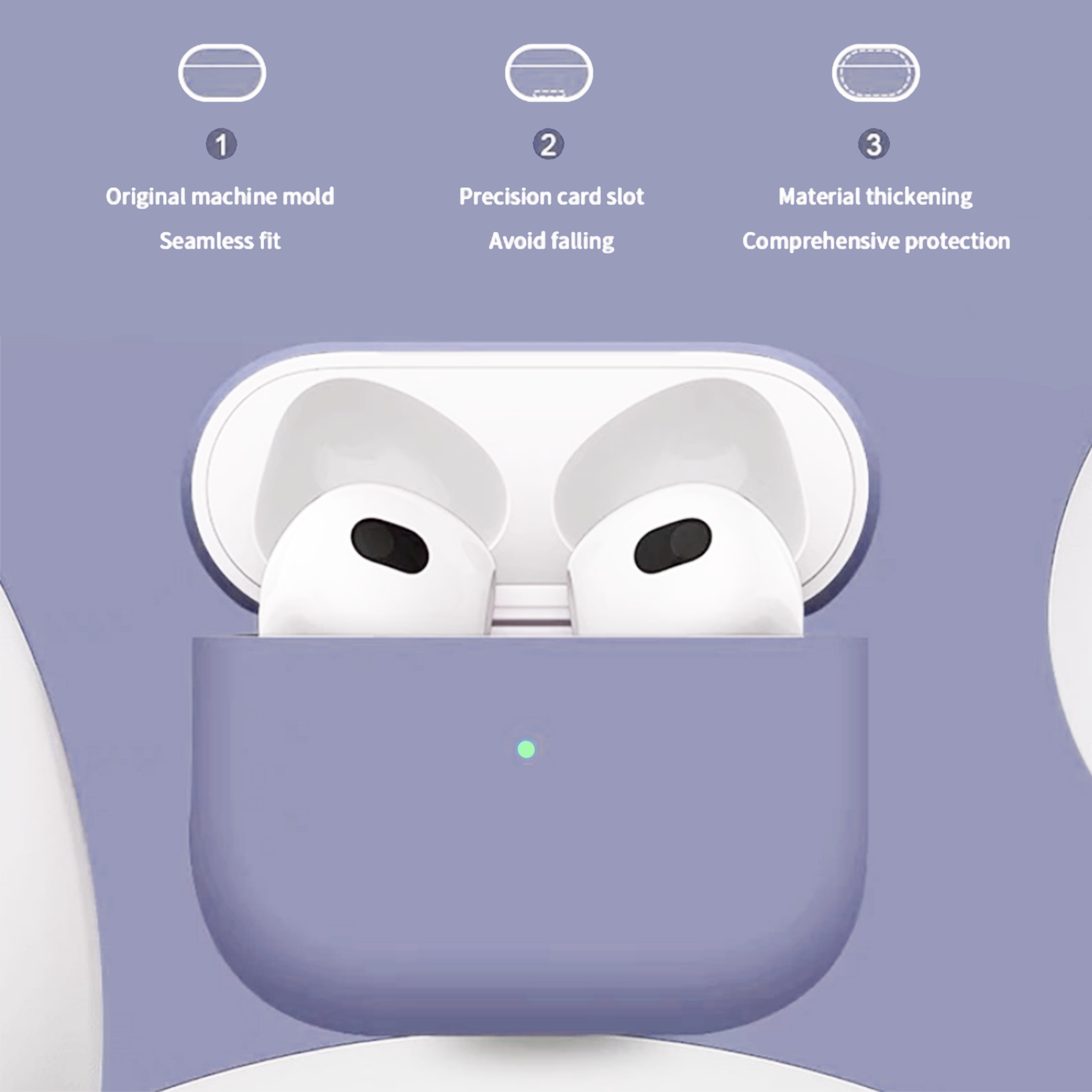 Personalized Colorful Silicone Cases for Apple AirPods 3rd Gen