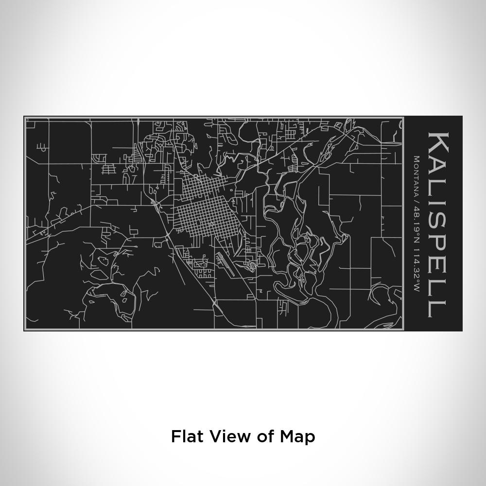 Kalispell - Montana Map Insulated Bottle in Matte Black - Zomdo Marketplace | Zomdo.com