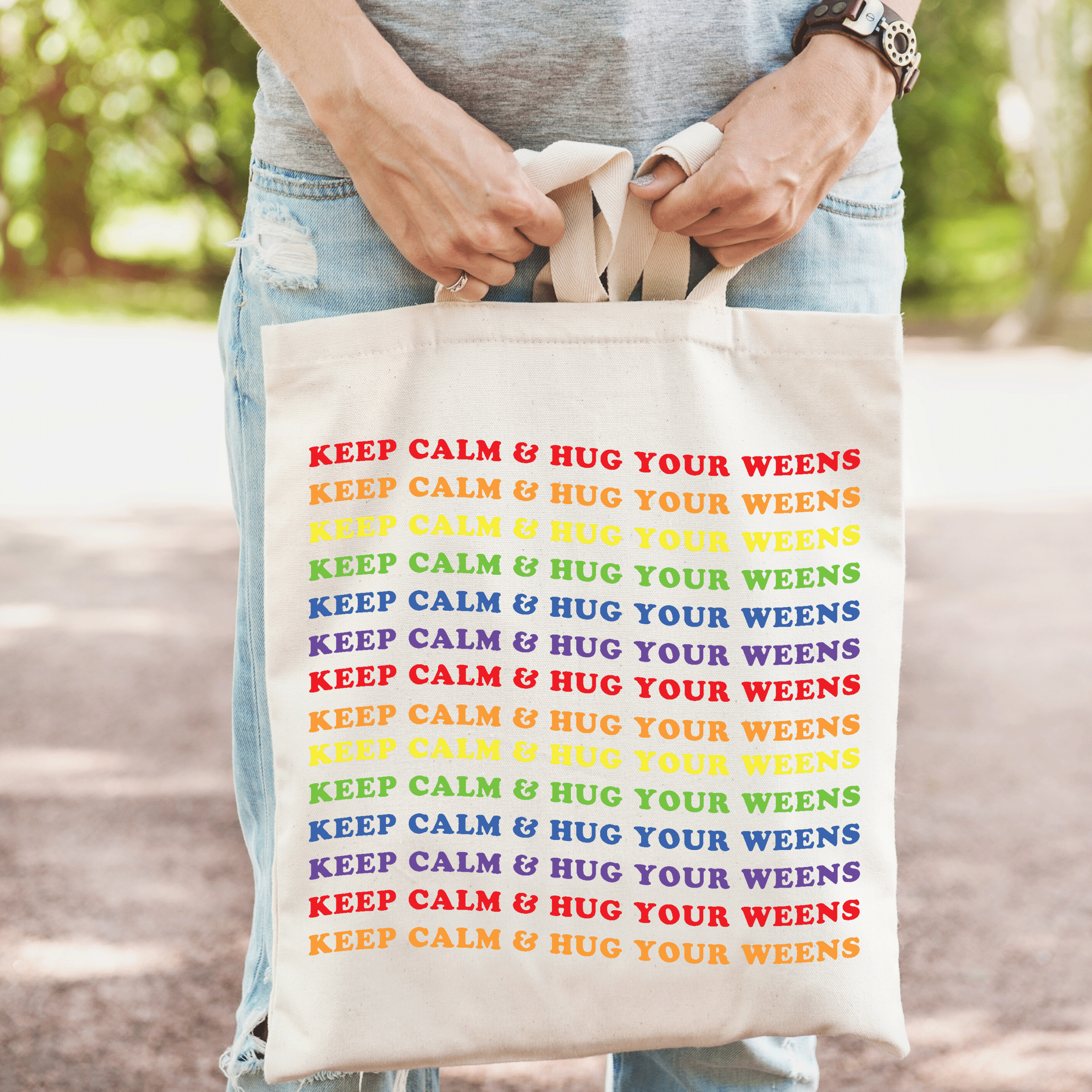 Keep Calm Wiener Dog Tote