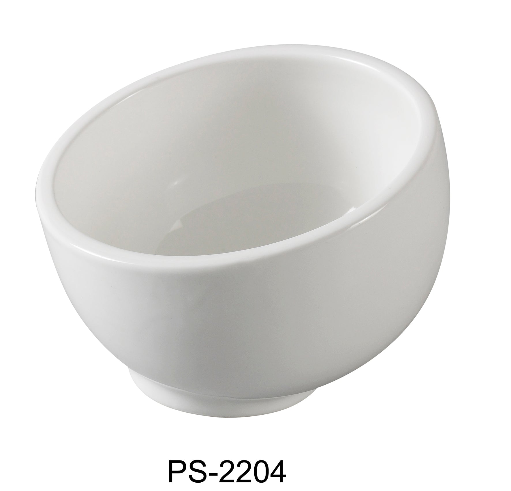 Yanco PS-2204 4.5" Rice/Soup Bowl, 9-Ounce, Porcelain, Bone White, Pac | Lime Atlas