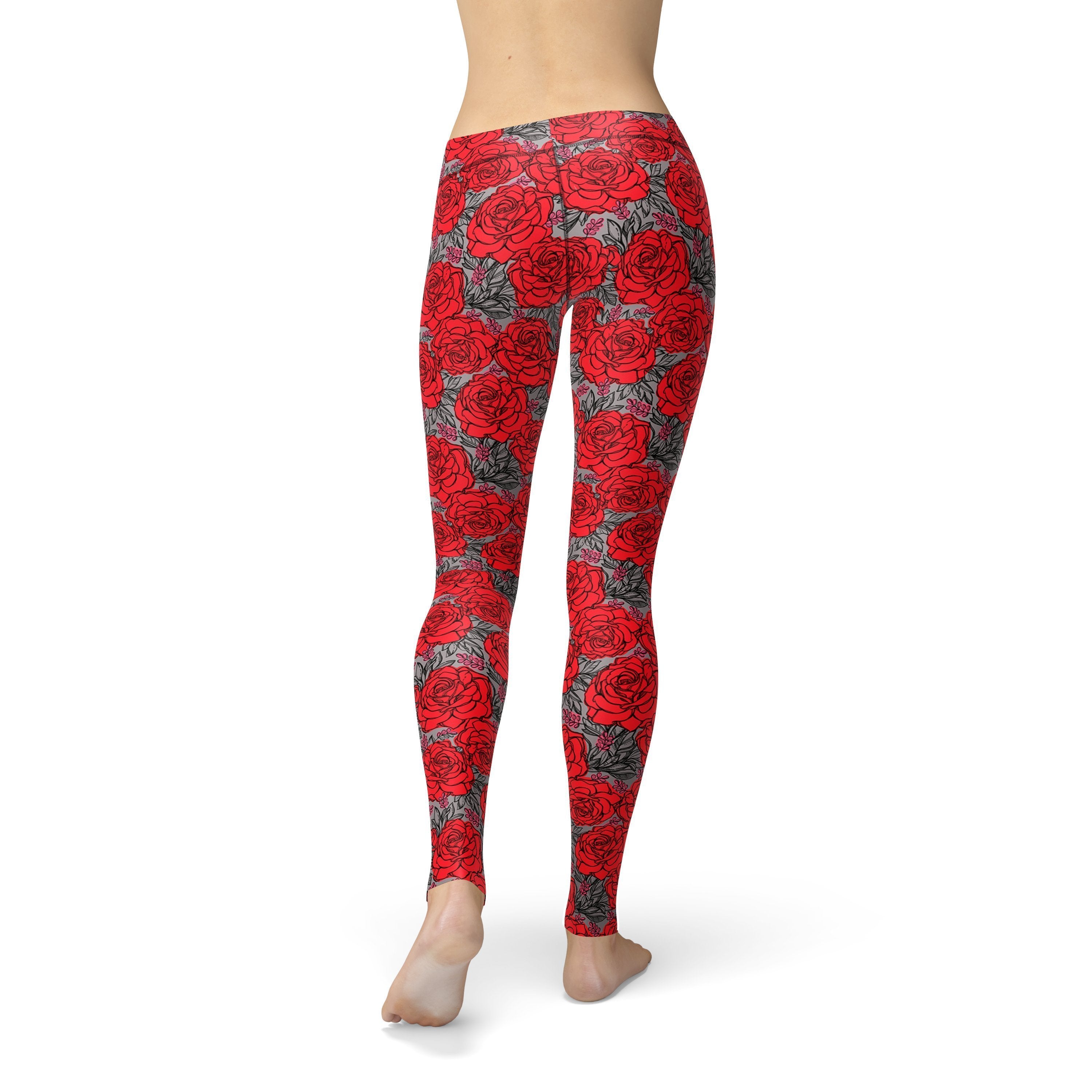 Avery Drawn Roses Leggings