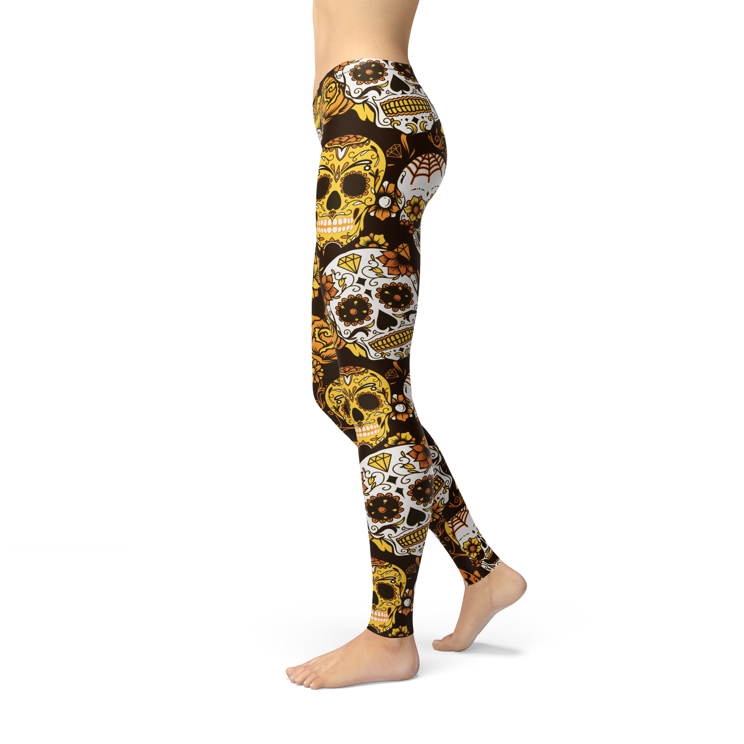 Avery Orange Sugar Skulls Leggings