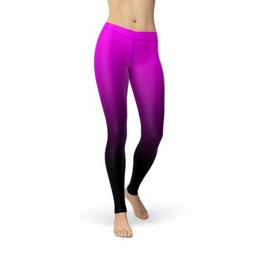 Avery Pink Black Ombre Leggings