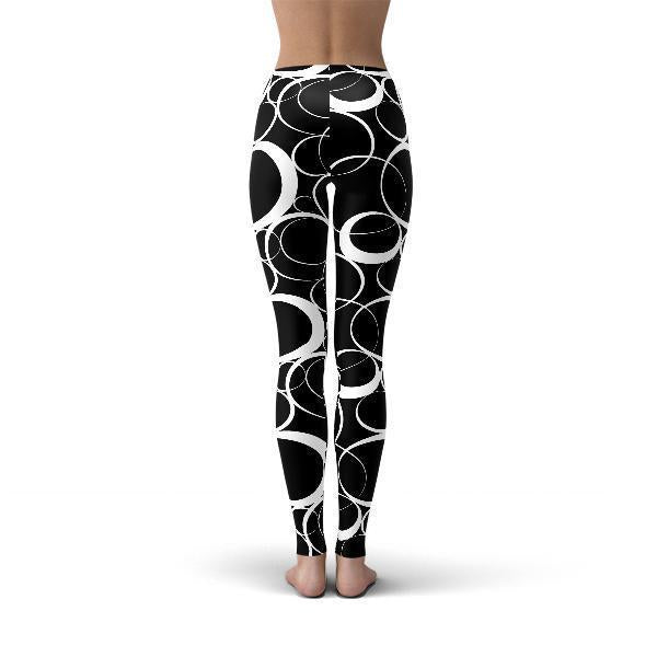 Jean Black and White Circles Leggings