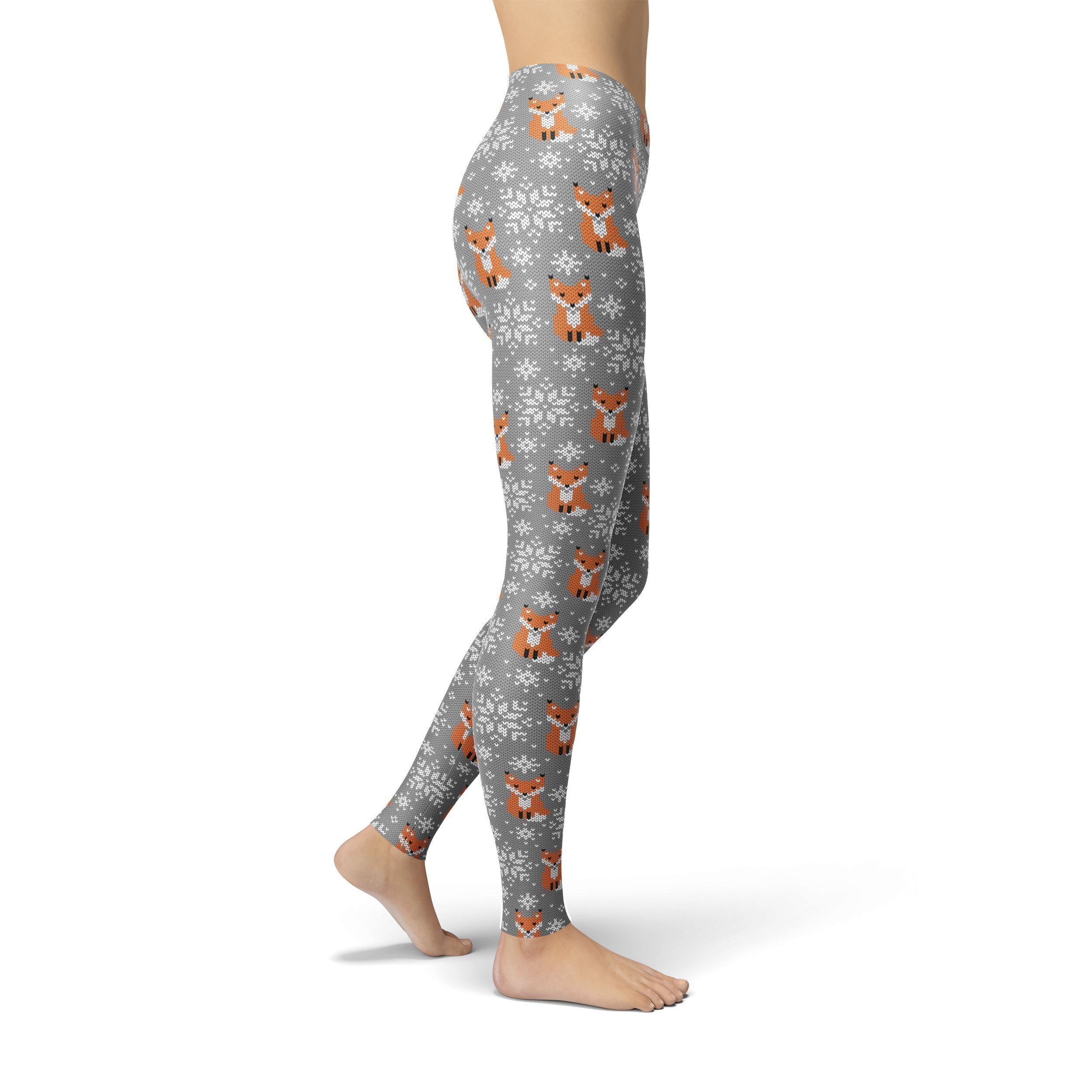 Jean Holiday Fox Leggings