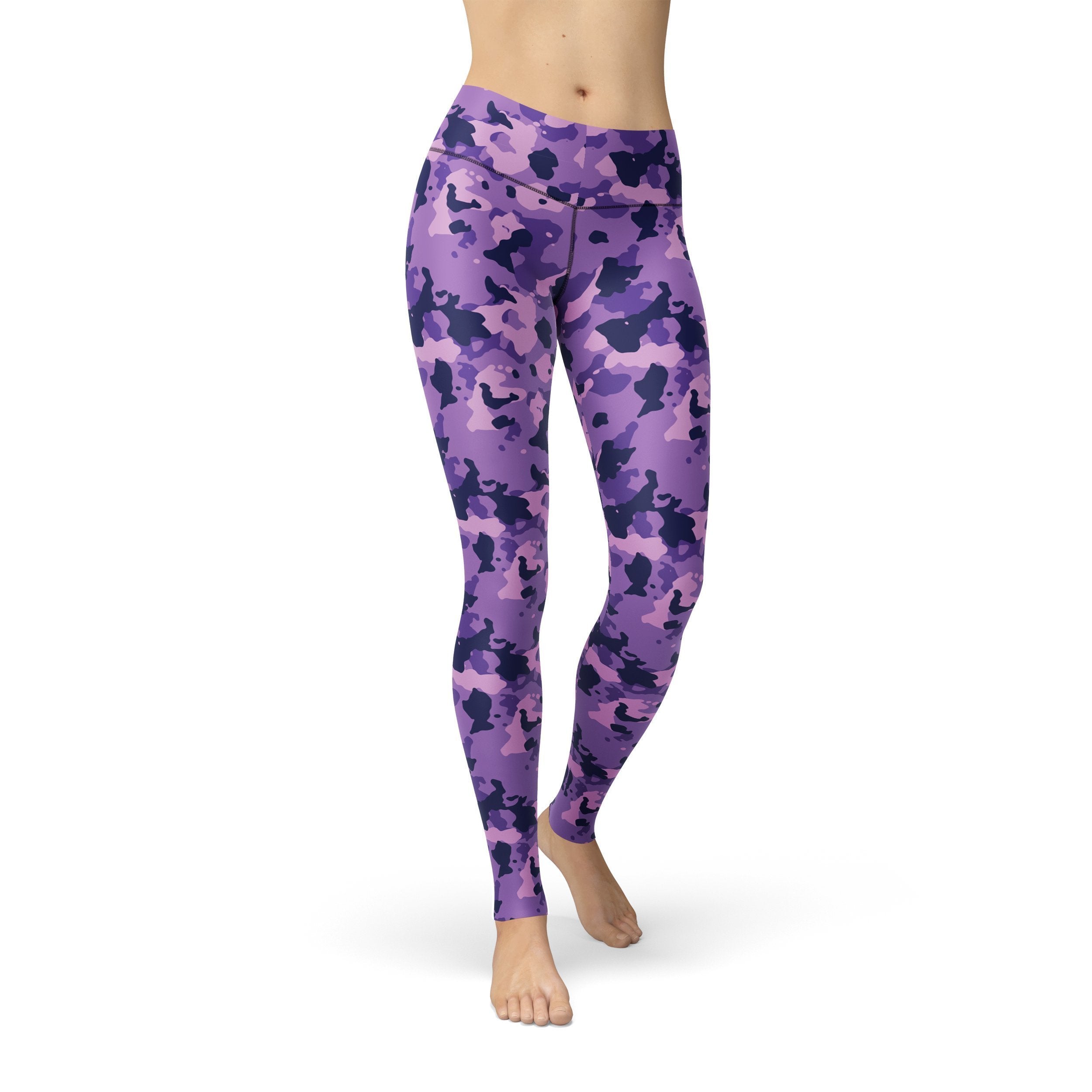 Jean Purple Camouflage Leggings | Orange Poppy