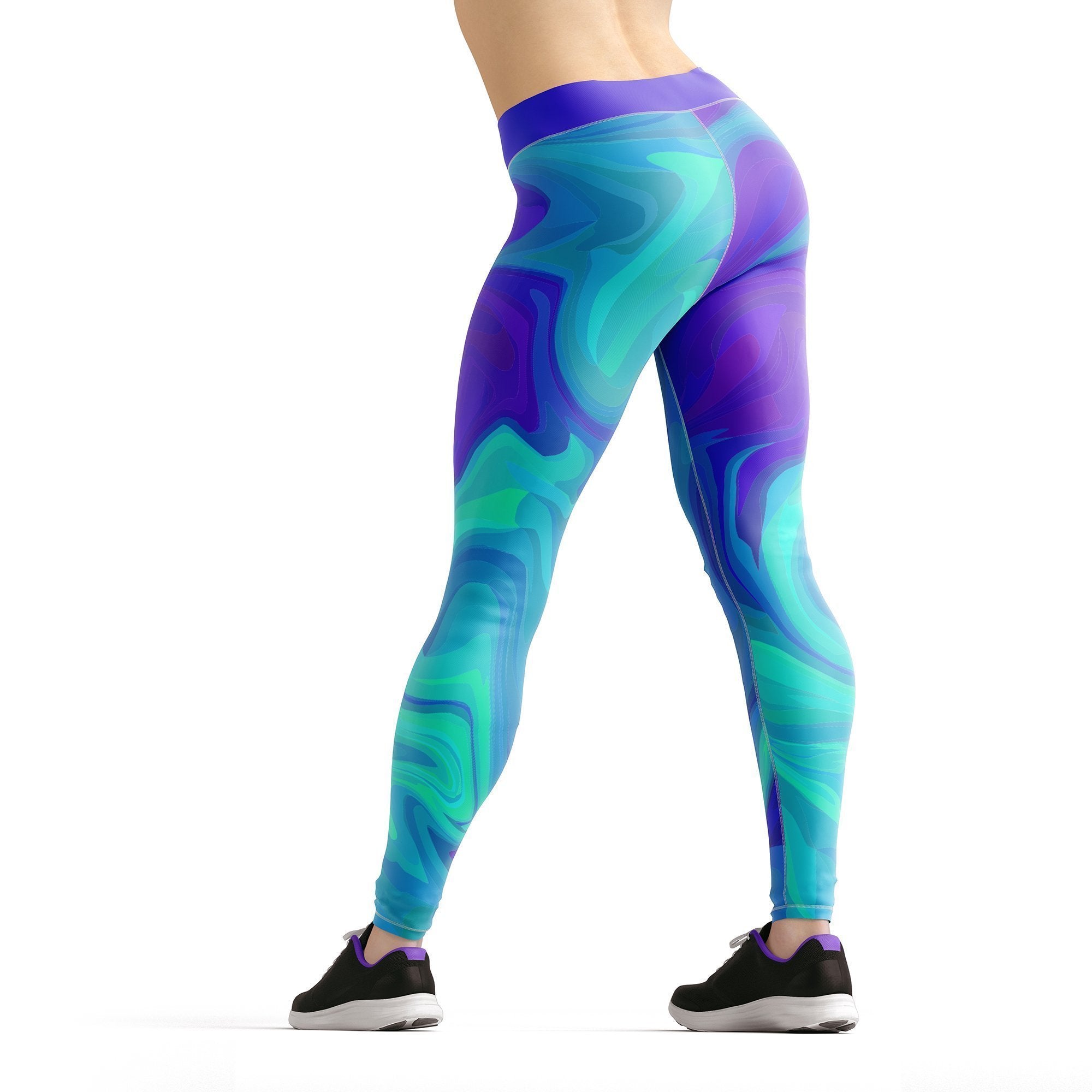 Beverly Teal Liquid Leggings