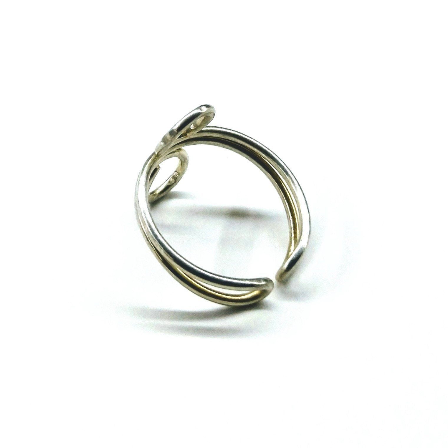 Sterling Silver Adjustable Wire Wrap Finger Toe Ring