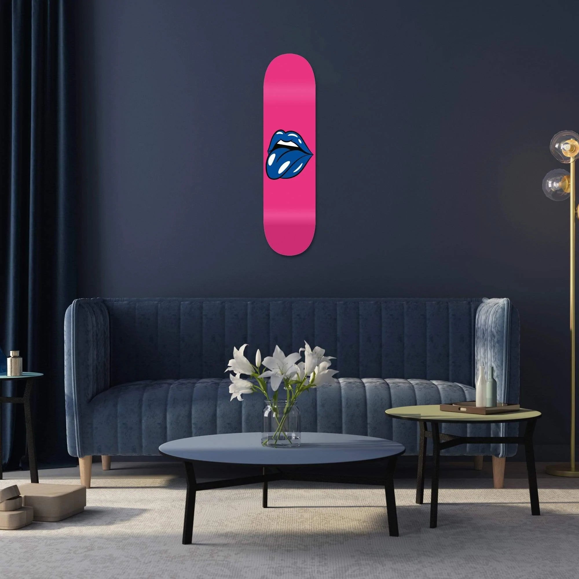 Lips Pink Skateboard