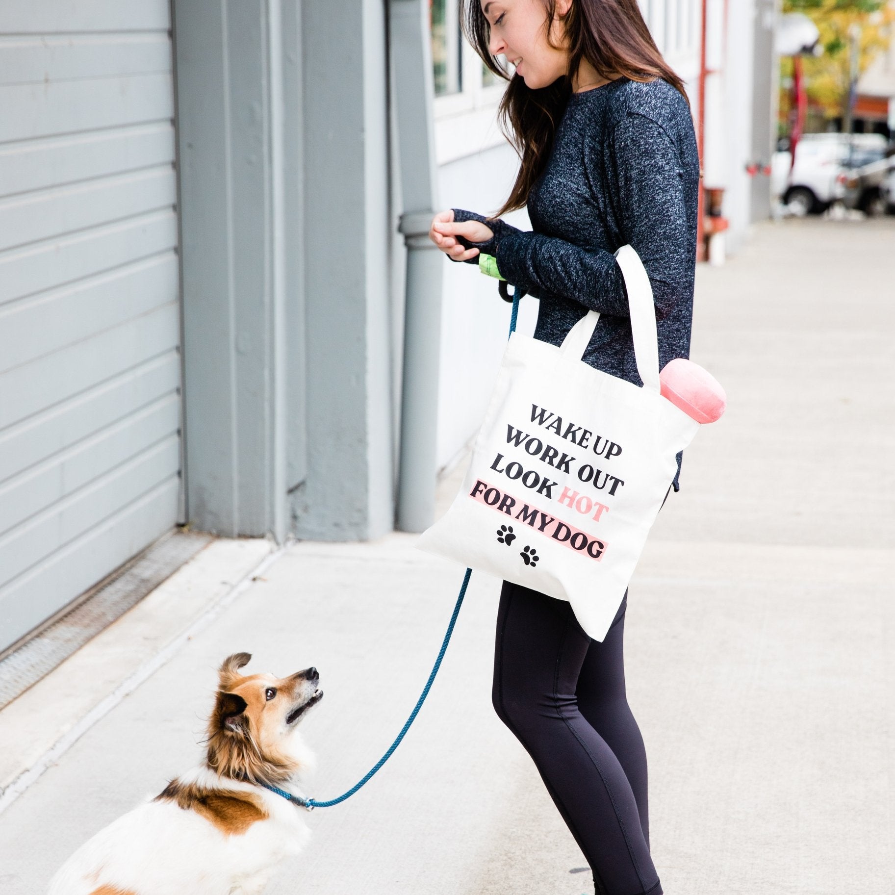 Workout Dog Toy and Tote Bag Set