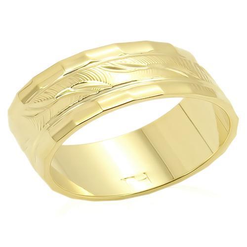 LO983 - Gold Brass Ring with No Stone | Turquoise Tiger