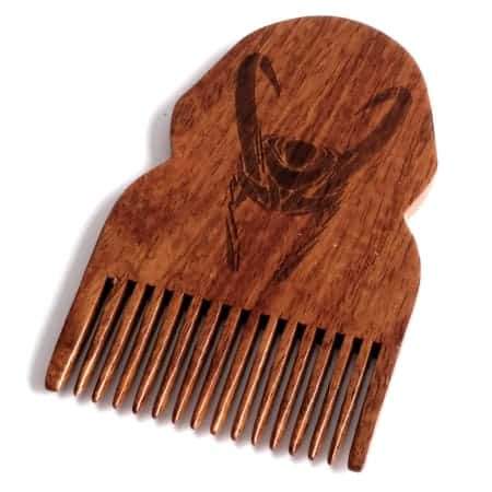 Loki Wooden Beard Comb | Puce Oliver