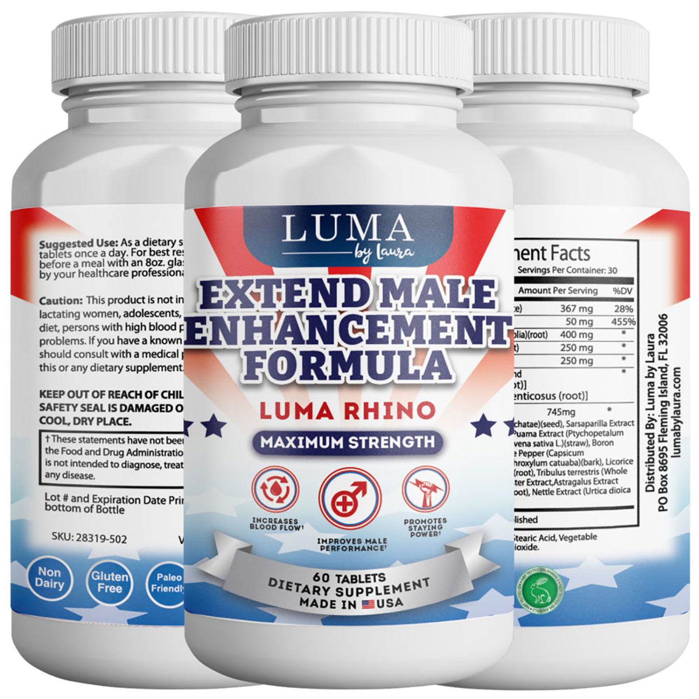 Luma Rhino Ultimate Male Enhancing Supplement and Enlargement Pills