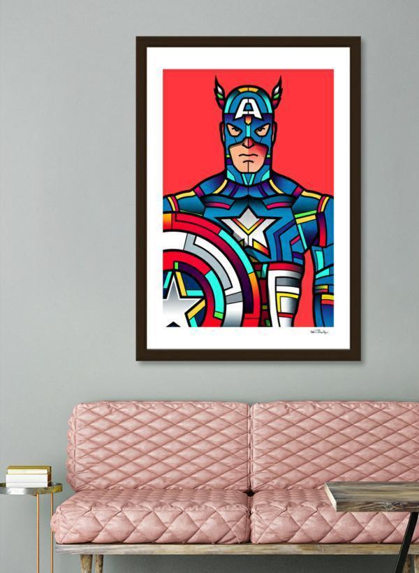 "Captain America" solid wood Frame | Scorpius