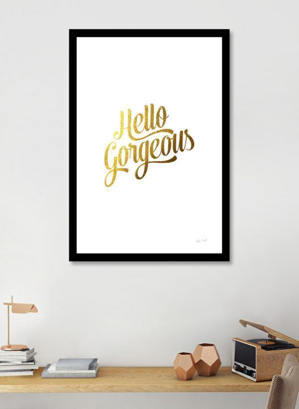 Hello Gorgeous Gold Frame | Scorpius