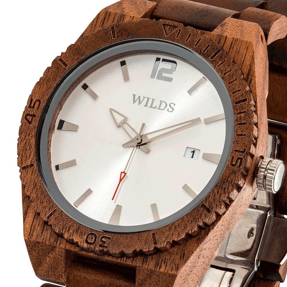 Men's Custom Engrave Walnut Wooden Watch - Personalize Your Watch