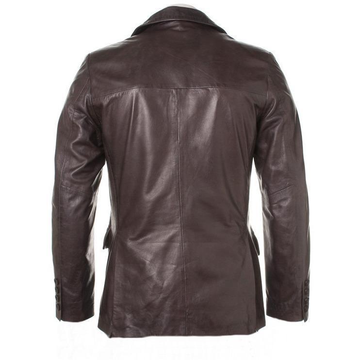 Bixby Mens Leather Blazer